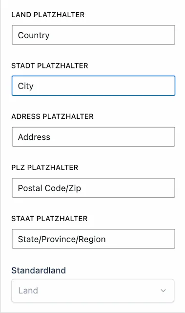 SureCart Checkout übersetzen Englisch
